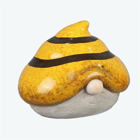 YOUNGS Ceramic Bee Gnome Head Decor 72097